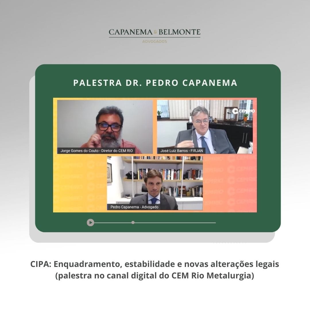 Palestra Dr. Pedro Capanema no canal digital do CEM Rio Metalurgia